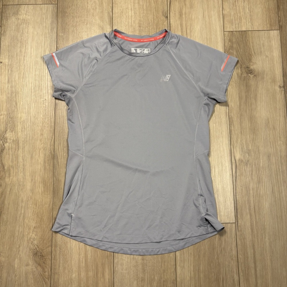 New Balance Shirt Women's Medium Gray NB Activewear Performance Quick Dry